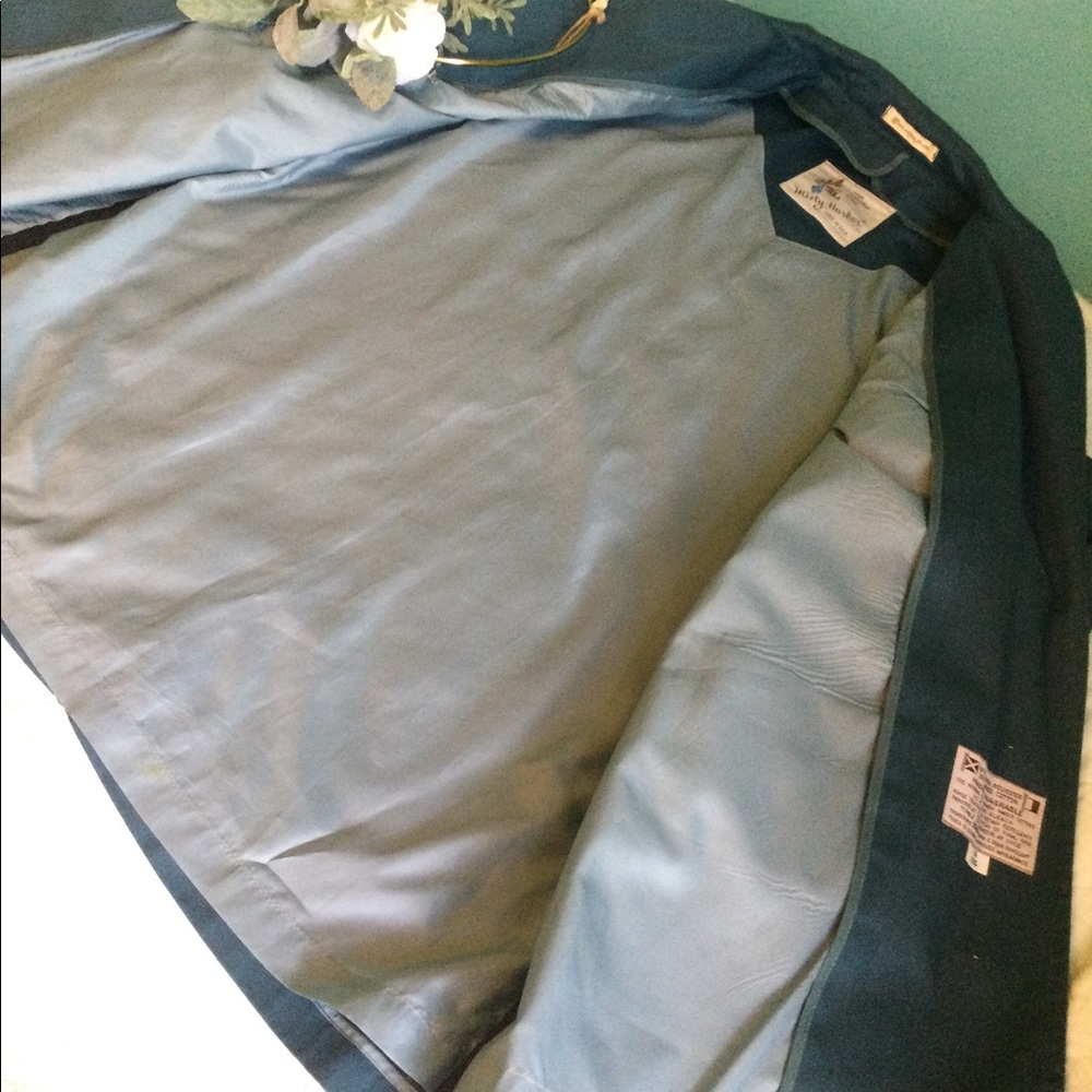 Vintage Teal Misty Harbor All Weather Pea Coat - Picture 6 of 16
